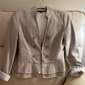 White House Black Marker Light Tan Blazer